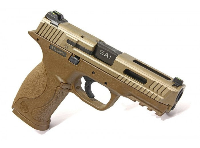 emg-sai-licensed-s-w-m-p-9-full-size-gbb-pistol-tan | Bunny Workshop