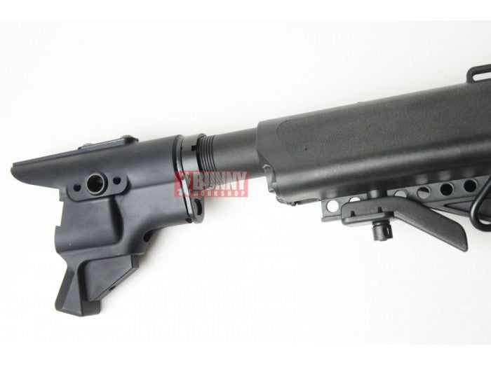 Airsoft Shotgun M47C Tactical Pump Action Rifle 320 FPS Saw Off Buttstock  Wood