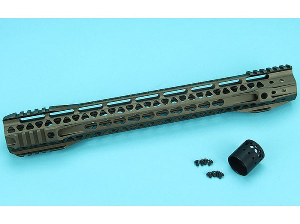 G&P MOTS II 16.2 Inch Keymod Upper Cut Handguard (Sand)