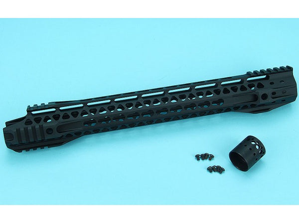 G&P MOTS II 16.2 Inch Keymod Upper Cut Handguard (Black)