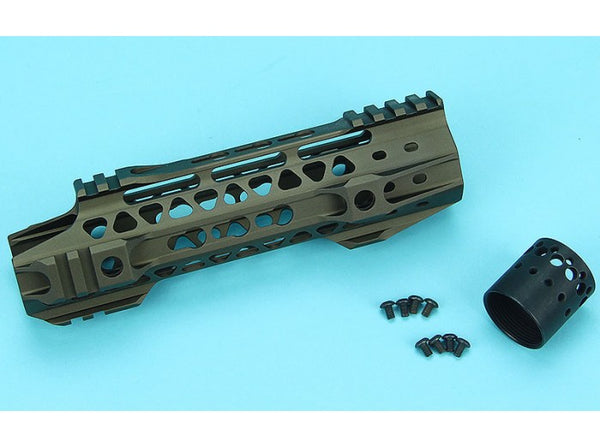 G&P MOTS II 8 Inch Keymod Upper Cut Handguard (Sand)