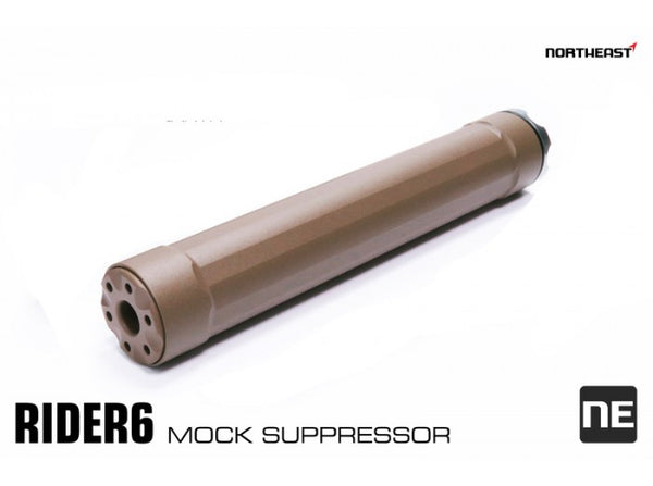 NORTHEAST - Rider 6 Mock Silencer Dummy (14mm CCW) (BK)