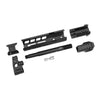 SLR Airsoftworks 6.5” Light M-LOK EXT Extended Handguard Rail Full Kit for GHK AKM GBBR Series (Black) (by DYTAC)