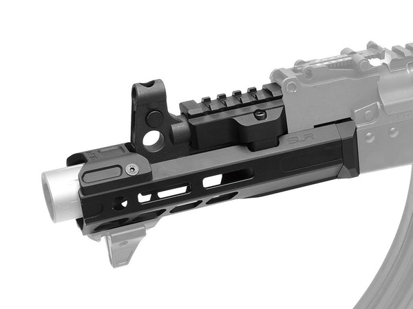 SLR Airsoftworks 6.5” Light M-LOK EXT Extended Handguard Rail Full Kit for GHK AKM GBBR Series (Black) (by DYTAC)